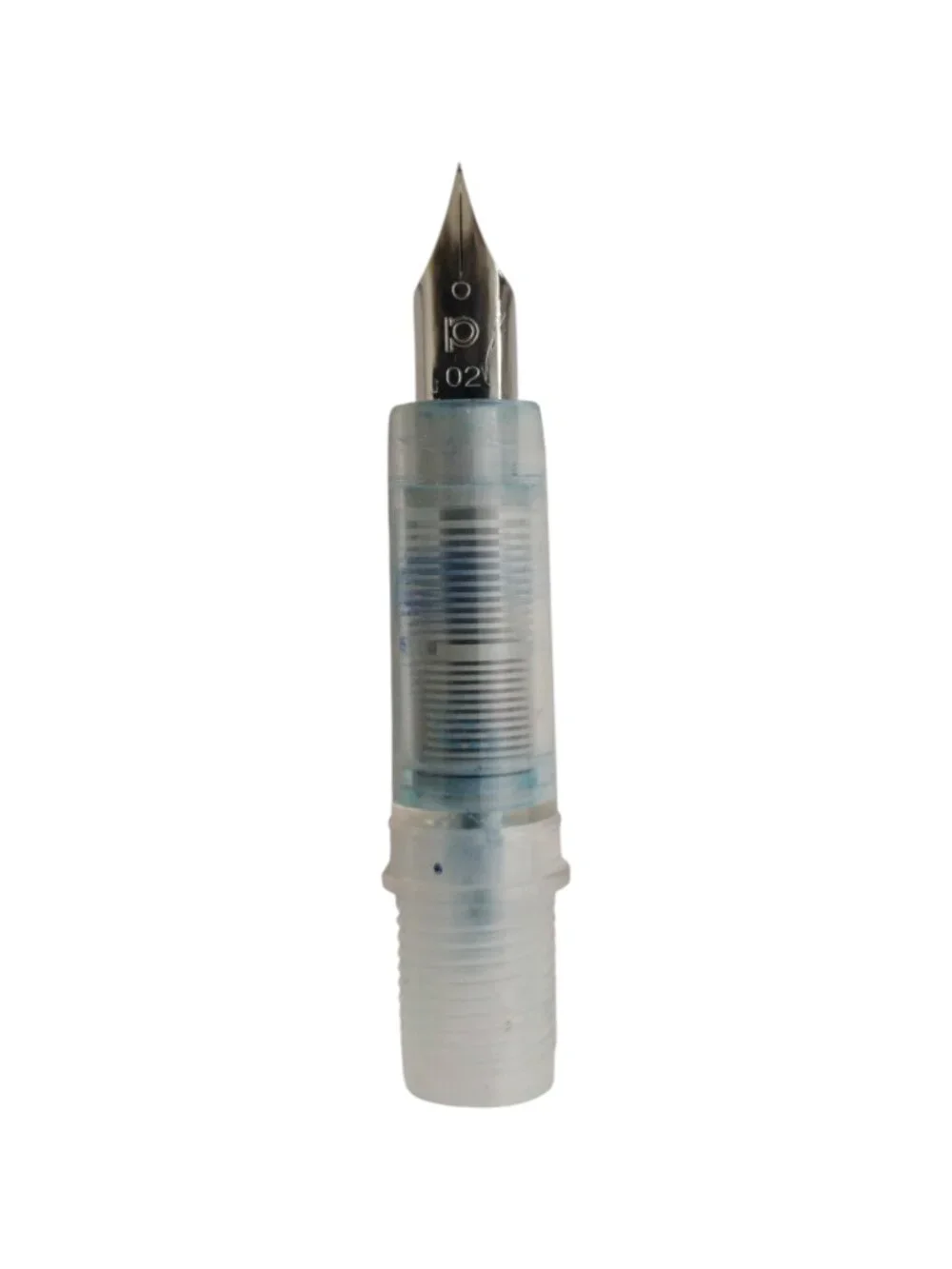 Platinum Plaisir Blue Aluminum Fountain Pen 02 Extra Fine Steel Nib Gently Used